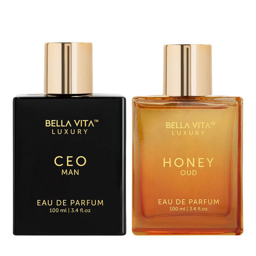 Sharp & Sexy | 2X100Ml Perfumes | CEO Man & Honey Oud | Perfume for Men & Women | Long Lasting Fragrance | Eau De Parfum